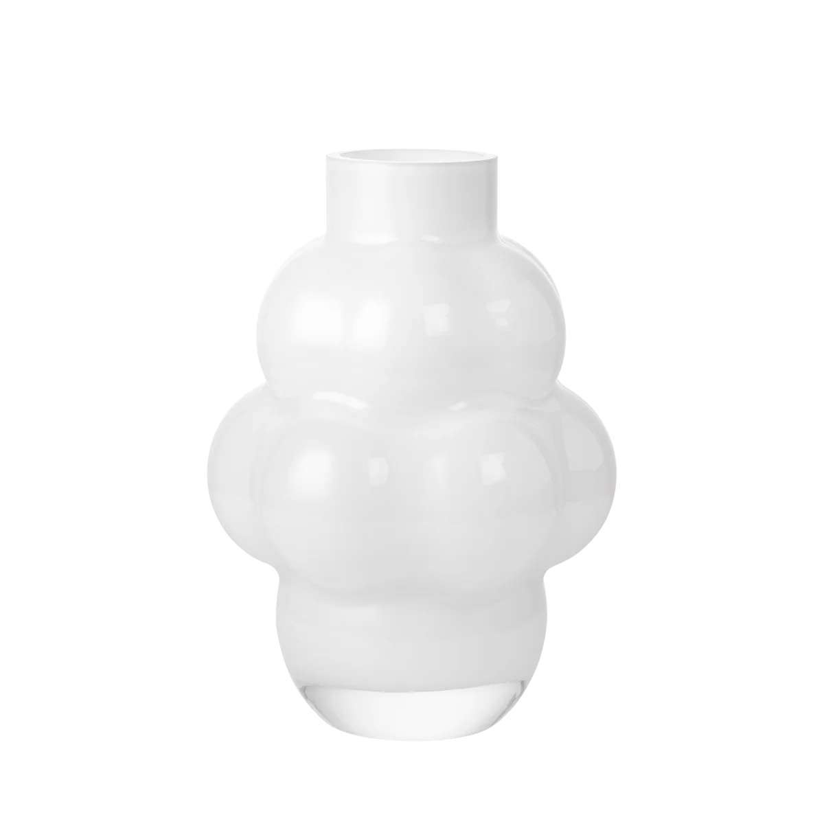 Louise Roe  Balloon vase #04, opal white - H:32 cm.