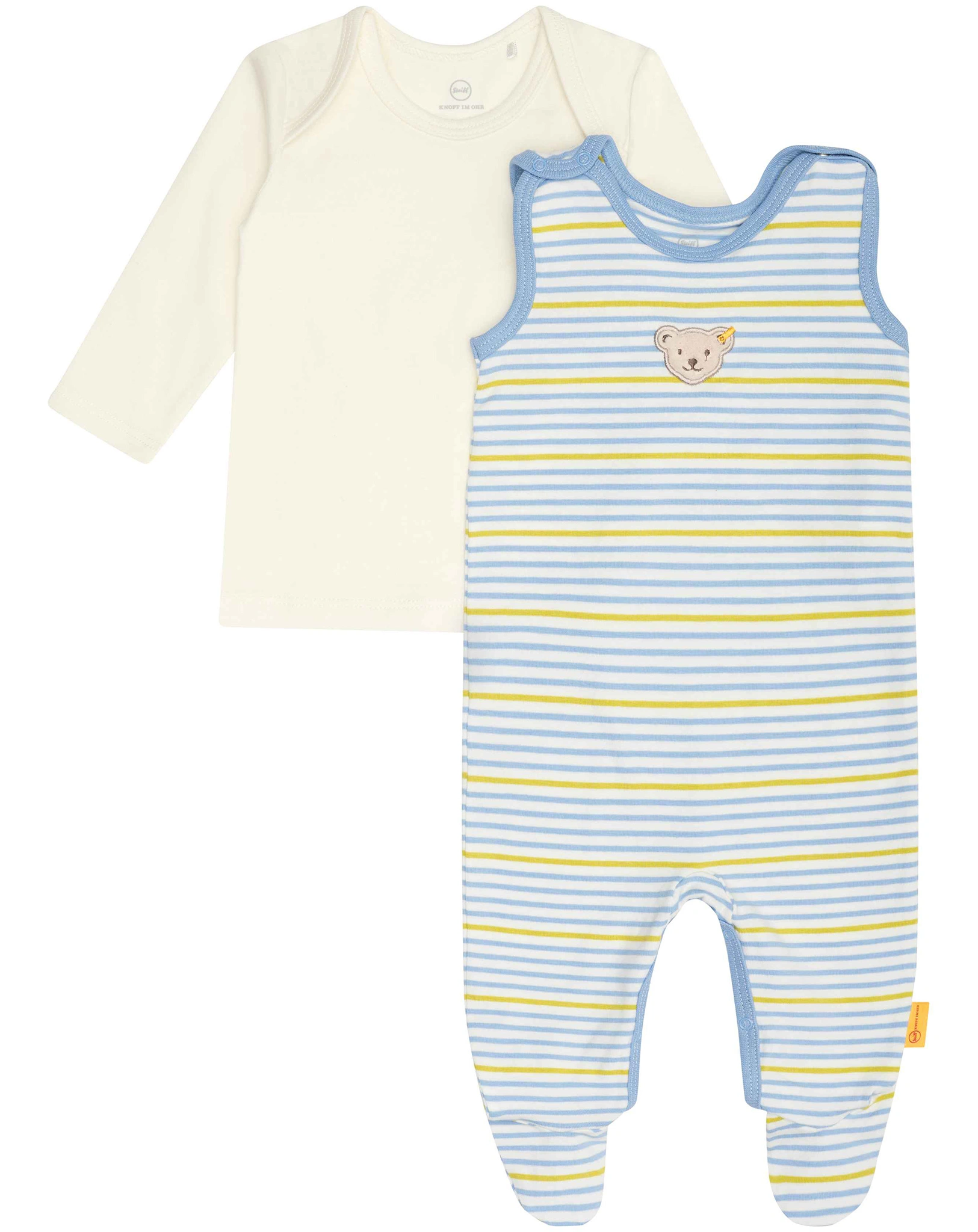 Strampler-Set PAWERFUL WELLNESS mit Langarmshirt in della robbia blue
