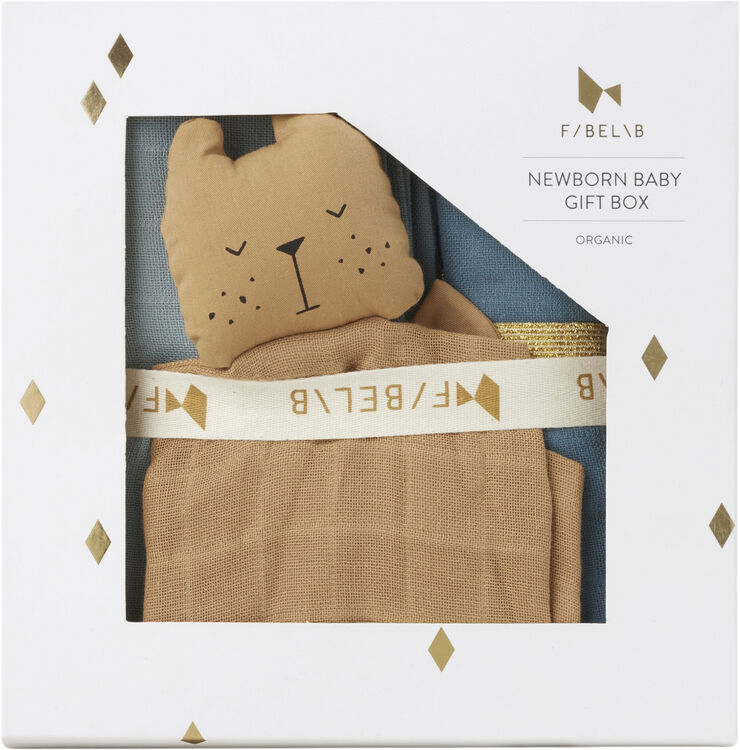 Fabelab Newborn Baby Gift Box - Cottage Blue Mix Multi colours
