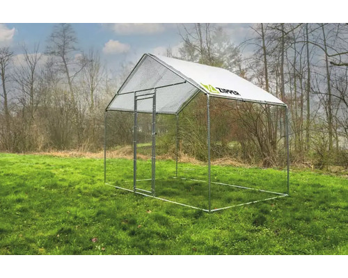 DIY-ren met rits, ca. 3 x 2 x 2,5 m, ZI-CR322, voor kippen, pluimvee, konijnen en cavia's