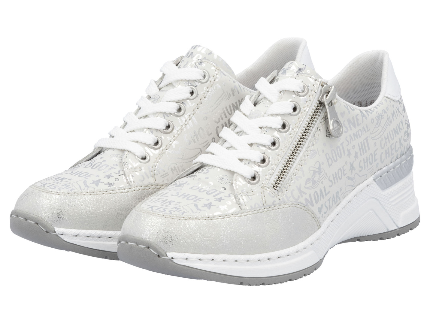Rieker Schnür-Sneaker aus bedrucktem Synthetikmaterial