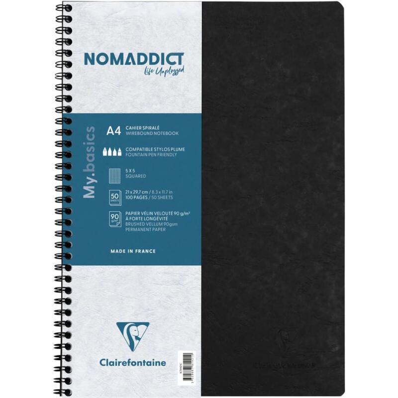 Cahier reliure intégrale Age Bag A4 100 pages petits carreaux