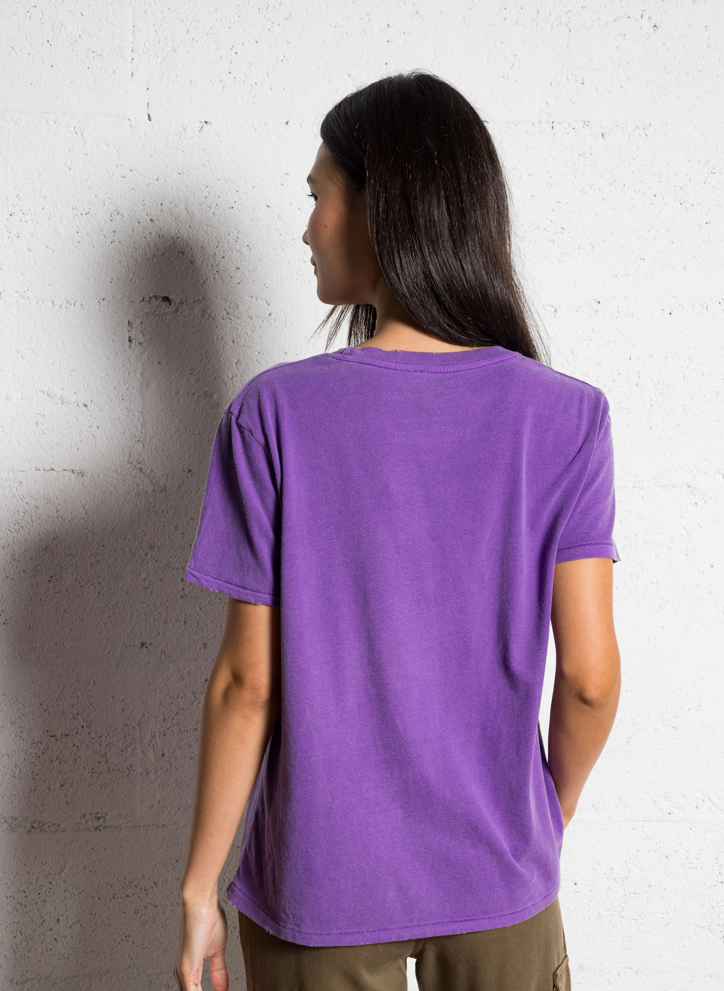 STARLIGHT HOUSE - Tee-shirt droit col rond sérigraphié en coton | Violet