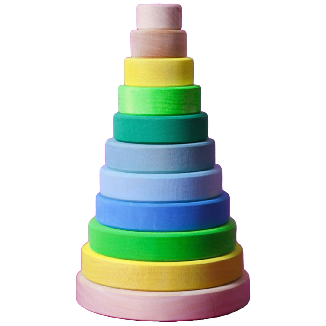 Grimm's stapeltoren neon - groen - 23 cm
