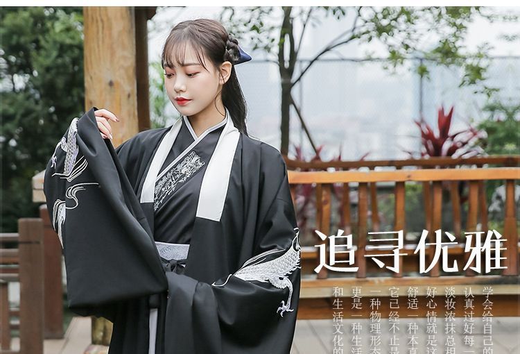 Pinocle - Draak geborduurd Hanfu kostuum / Hanfu jas