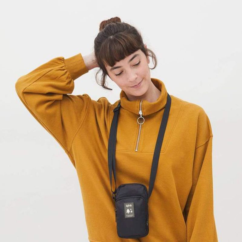 Sac bandoulière Amsterdam en PET 18 cm Black