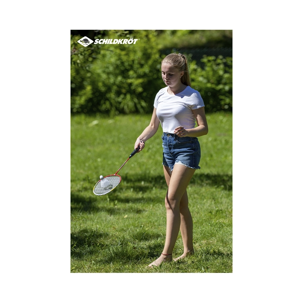 Schildkröt Badminton-Set 4 Schläger 2 Bälle in Tragetasche