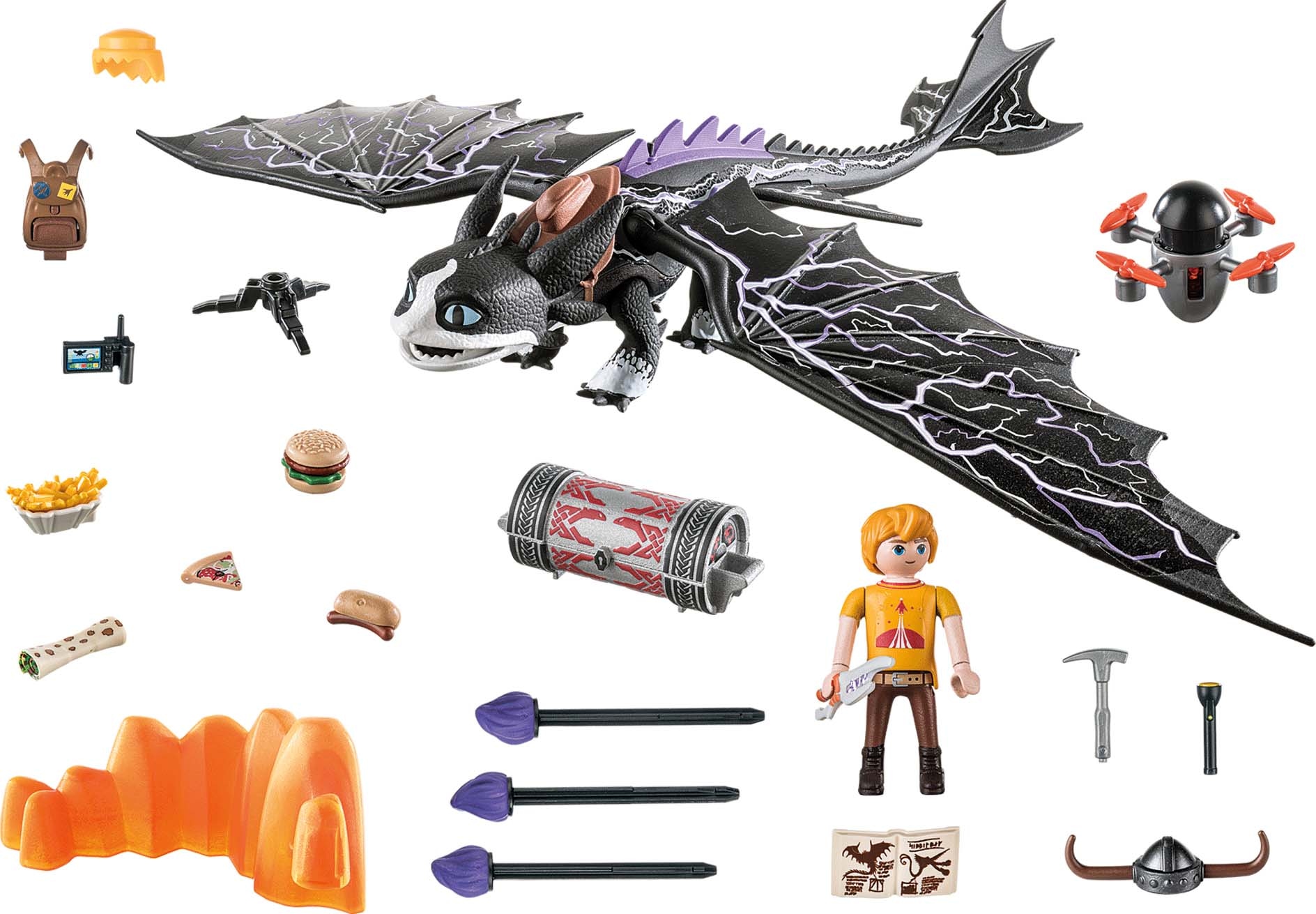 Playmobil® Konstruktions-Spielset »Dragons: The Nine Realms - Thunder & Tom (71081)« Made in Germany