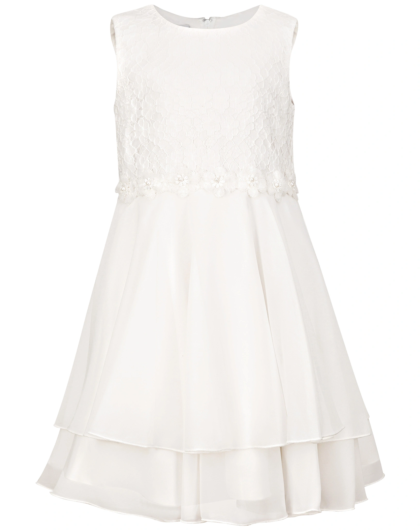 Kleid LITTLE FLOWERS ärmellos in ecru