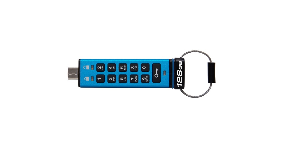 KingstonIronKey Keypad 200 128 GB usb-stick  (USB-C 3.2 (5 Gbit/s))