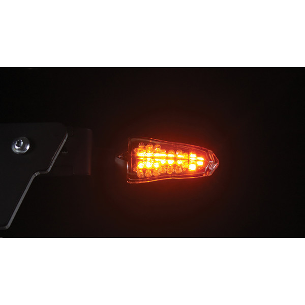 Chaft - Clignotants LED Multi Fonctions Fresh Noir / Transparent