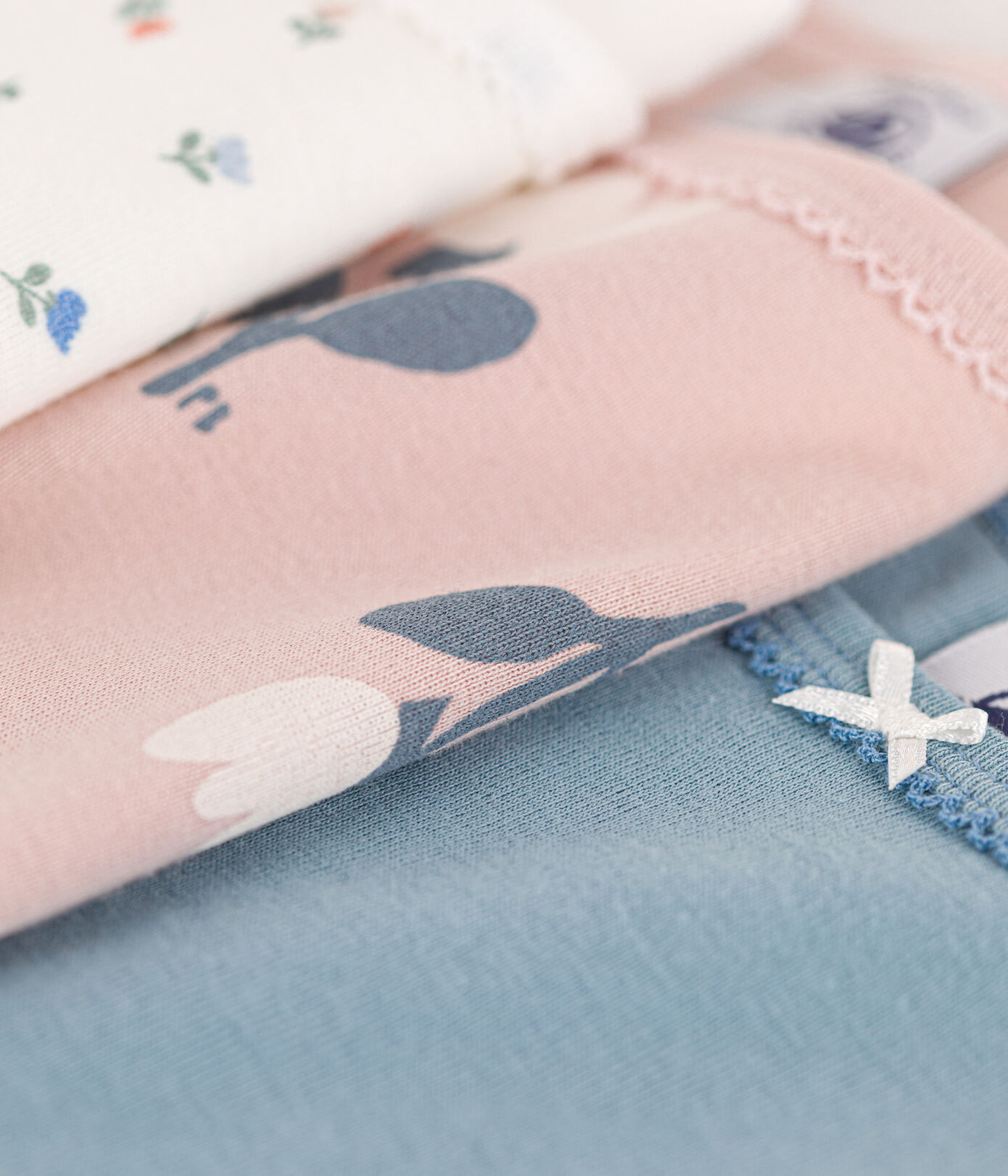 Lot de 3 chemises à bretelles tulipes en coton petite fille