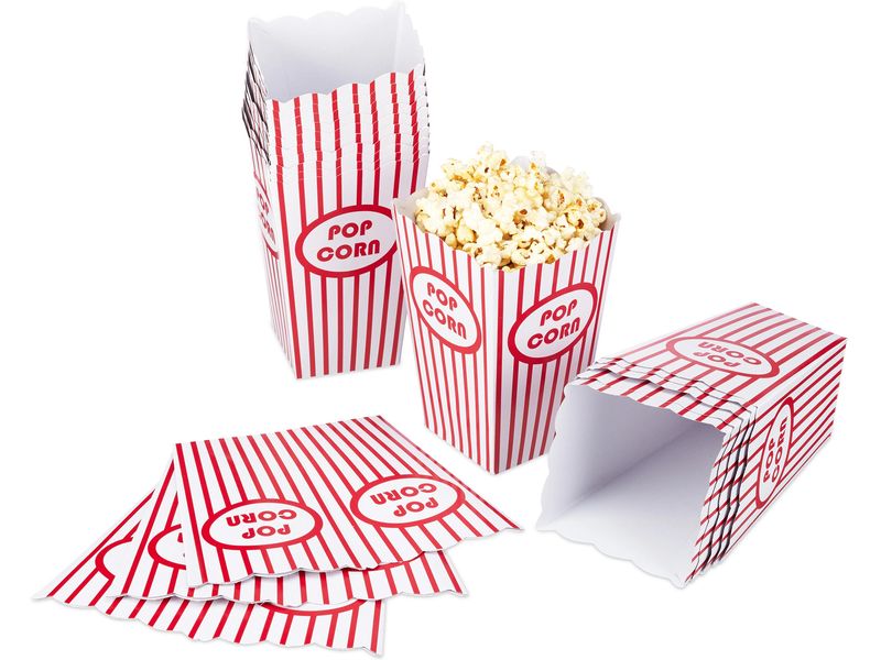 relaxdays Fingerfood-Schale 60 Stück Popcorntüten
