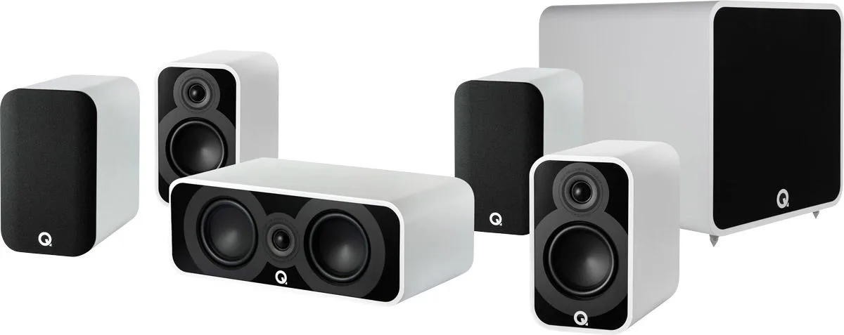 Q Acoustics 5010 Cinema Pack 5.1 Blanc mat Packs enceintes compactes