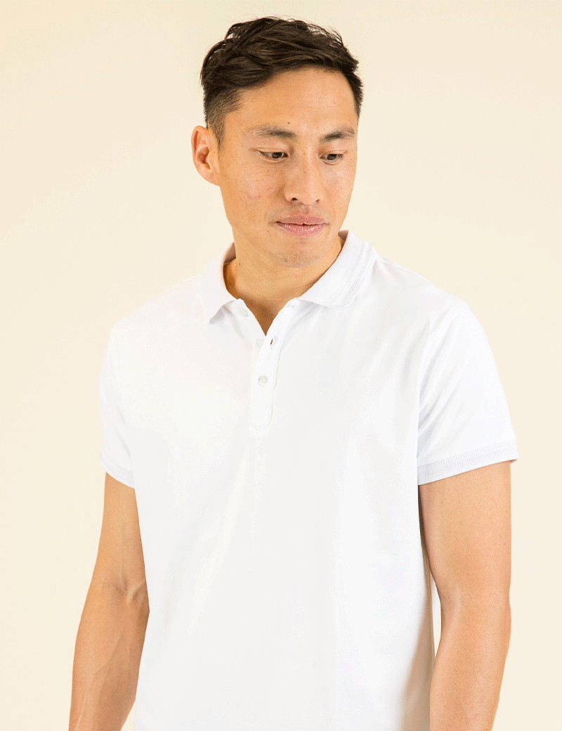 HBT ROCK POLO BLANC