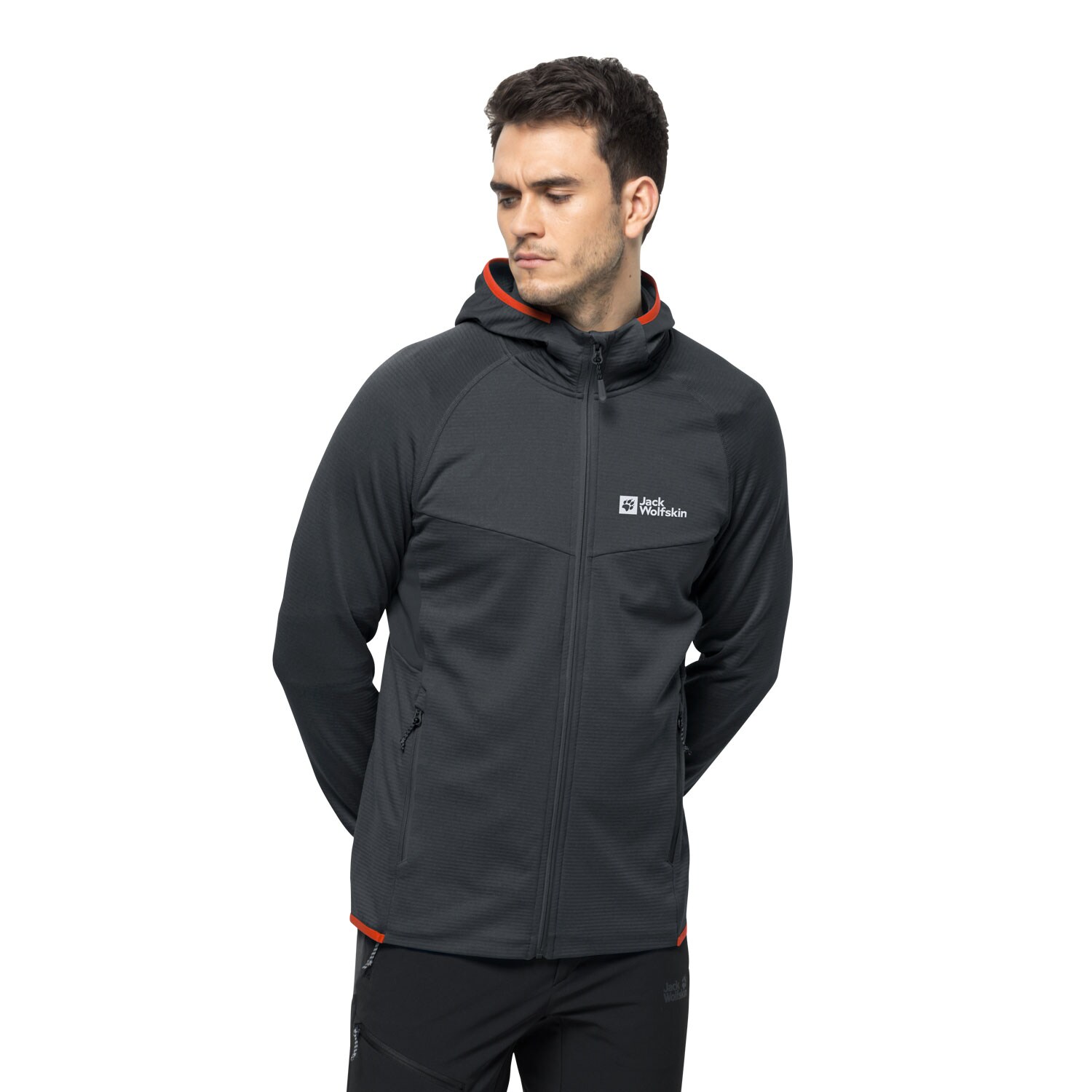 Jack Wolfskin Hydro Grid Hooded FZ Herren Fleecejacke