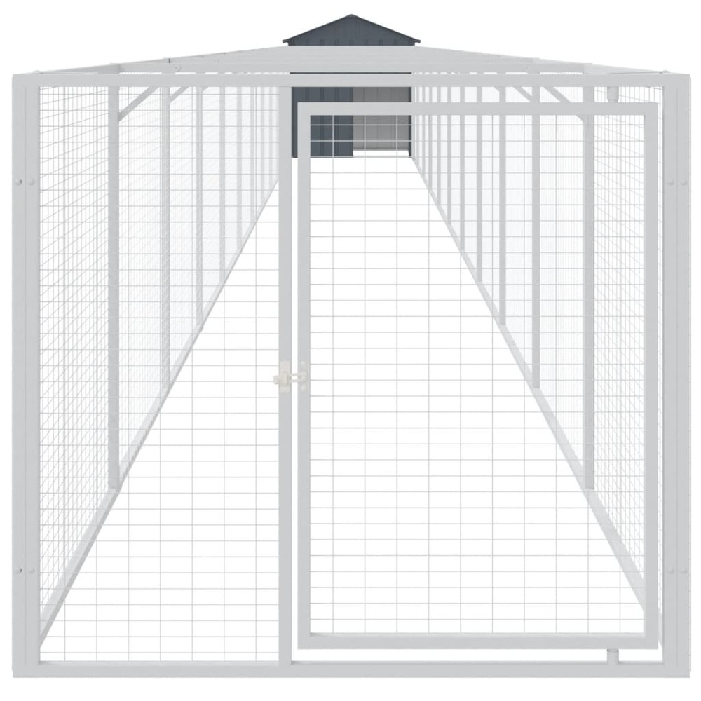 Niche pour chien avec toit anthracite 117x1221x123 cm