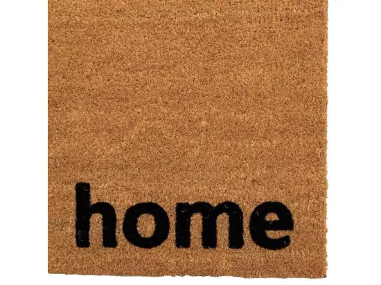 Tapis d'entrée en fibre marron 45x75