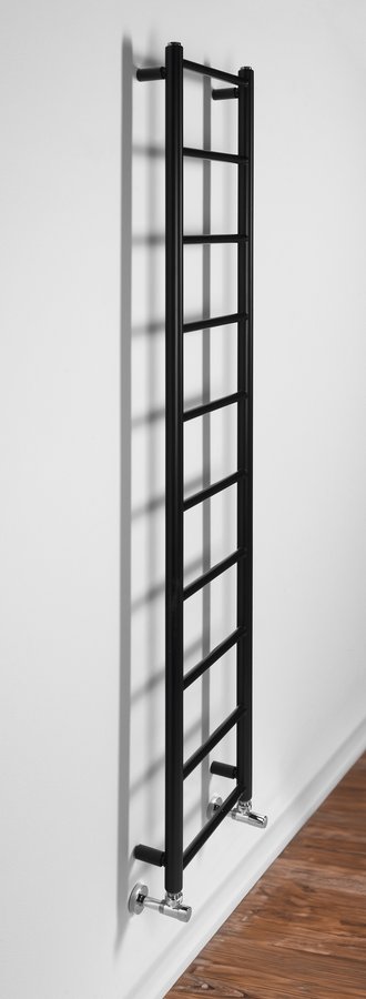 Sapho Dina handdoekradiator mat zwart 35x168cm 335W