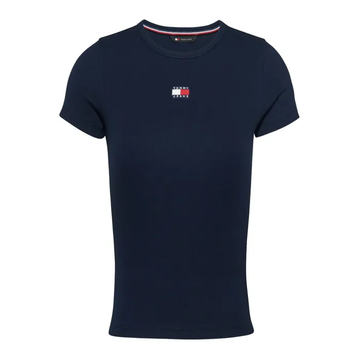 Tommy Hilfiger Slim Badge Ribbed Shirt Dames