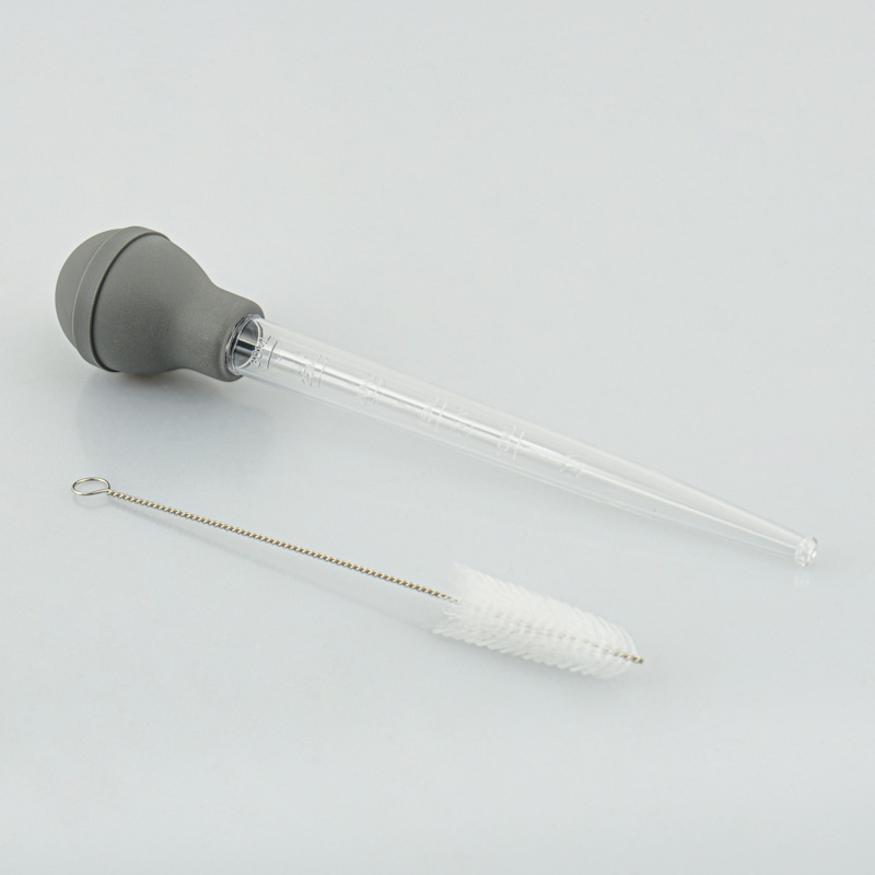 Poire à jus graduée en silicone
