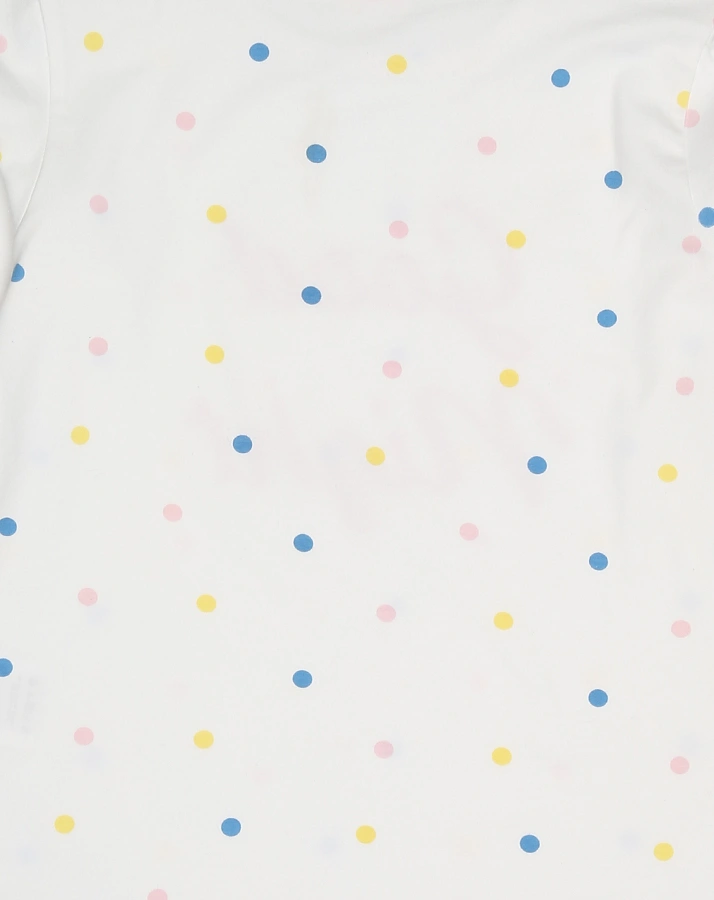 Schlafanzug MULTICOLOURED DOTS 2-teilig in weiß/rosa