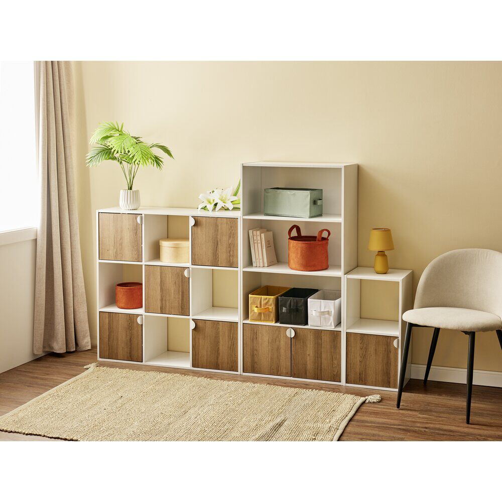Étagère Adam MDF blanche 4 niveaux 59xH120x29,5cm