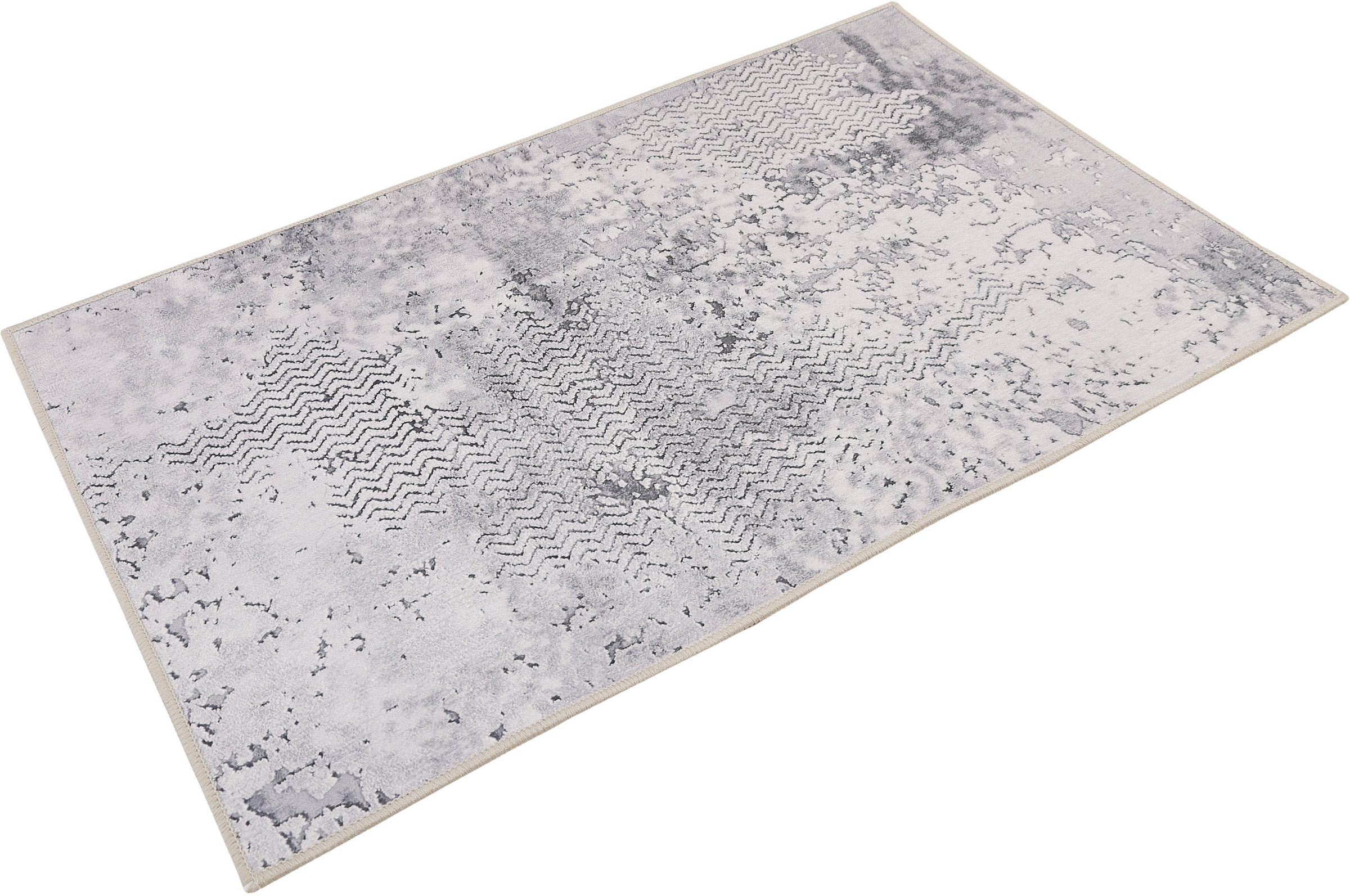 Wecon home Badematte »Room 9« Höhe 6 mm rutschhemmend beschichtet schnell trocknend Vintage Design, waschbar, Badezimmerteppich