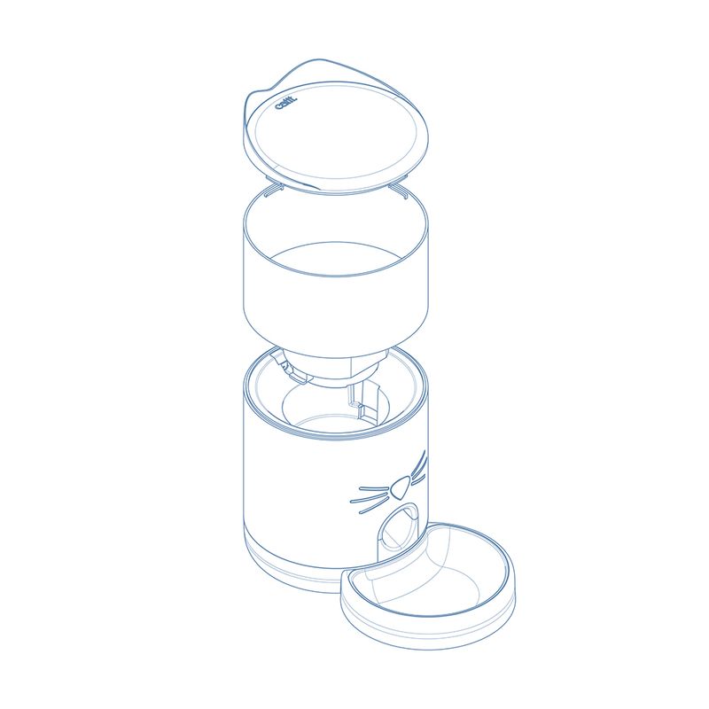 Distributeur de nourriture intelligent Catit PIXI pour chat et chien