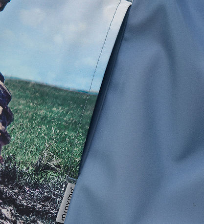 Minymo Softshelljacke - China Blue m. Monstertruck