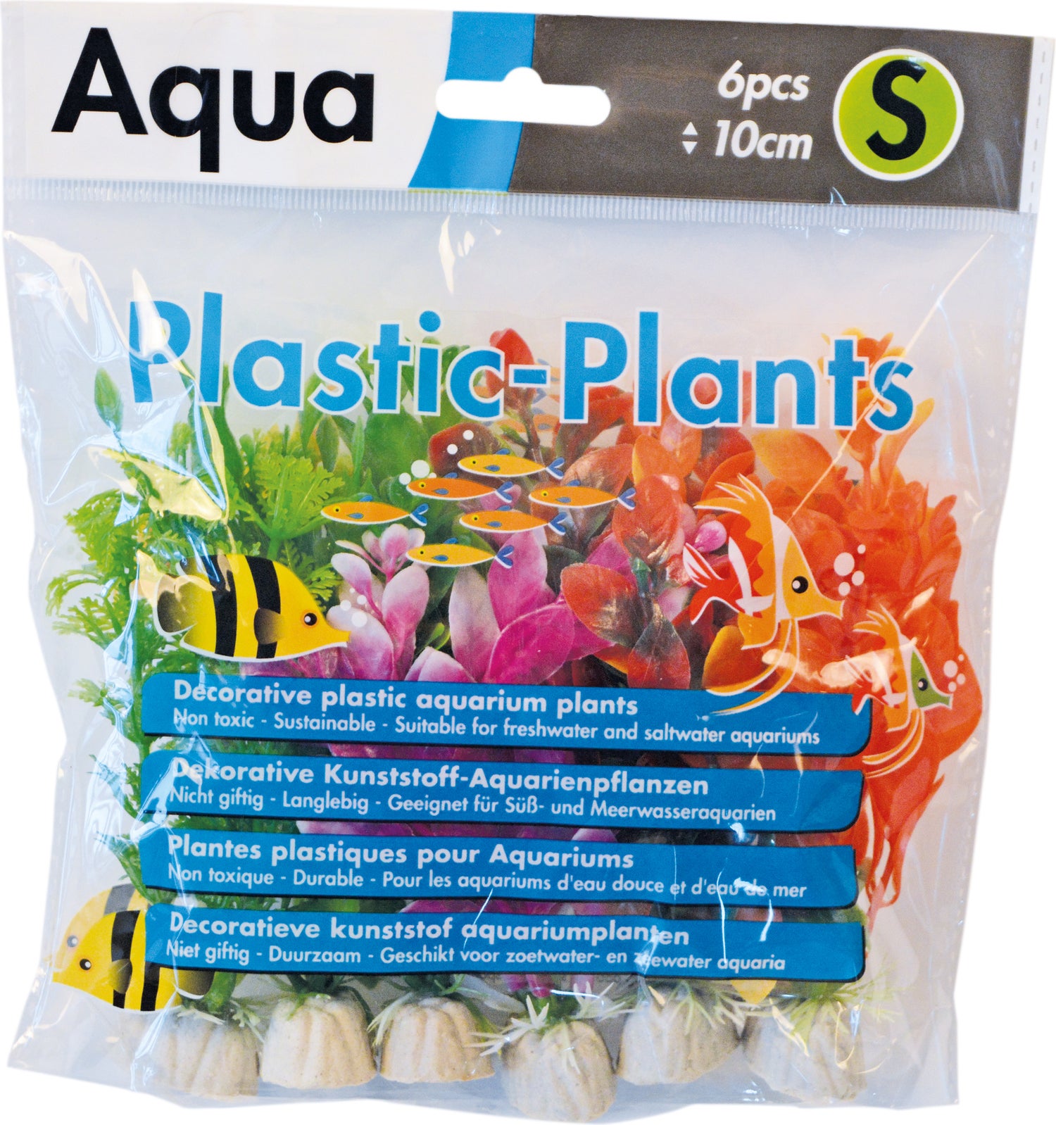 SuperFish aquarium kunstplant S multi 10 cm 6 stuks