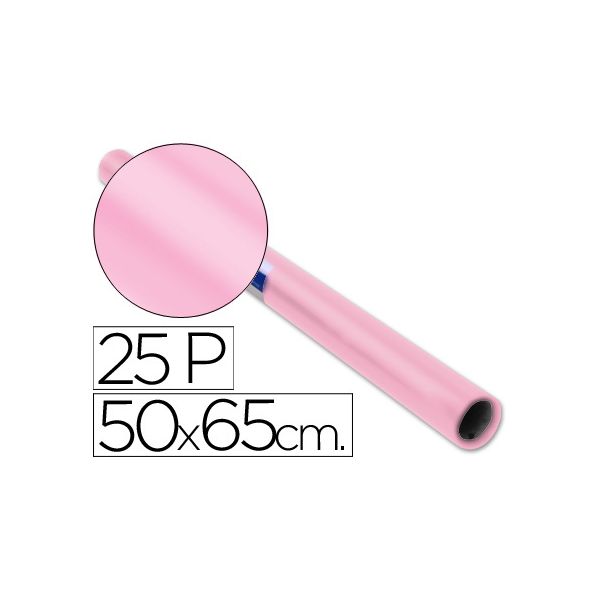 Sadipal Rolo de Papel Lustro 50x65cm Rosa Pálido