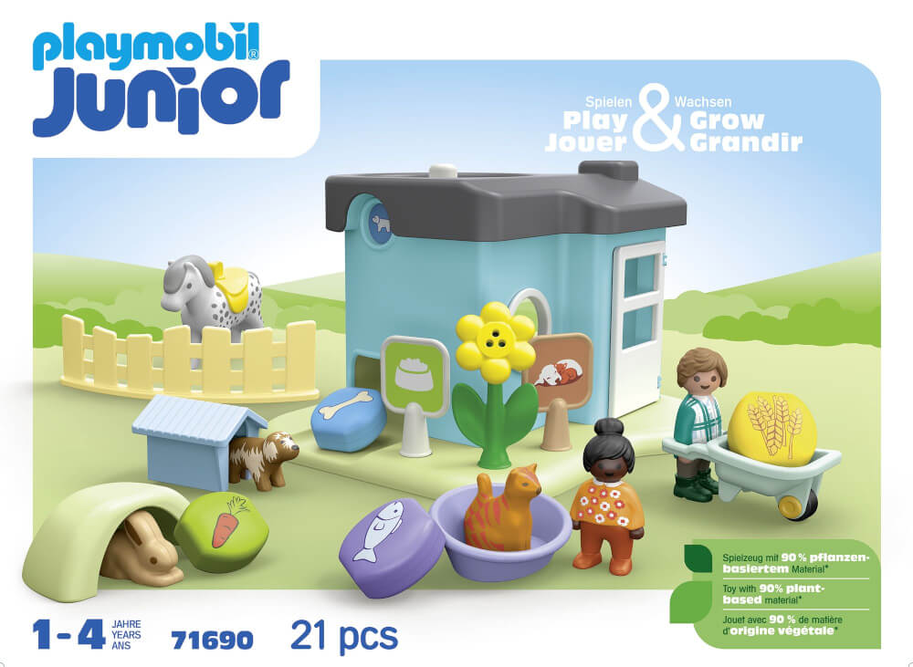 PLAYMOBIL 71690 Junior: Tierpension mit Futterspender