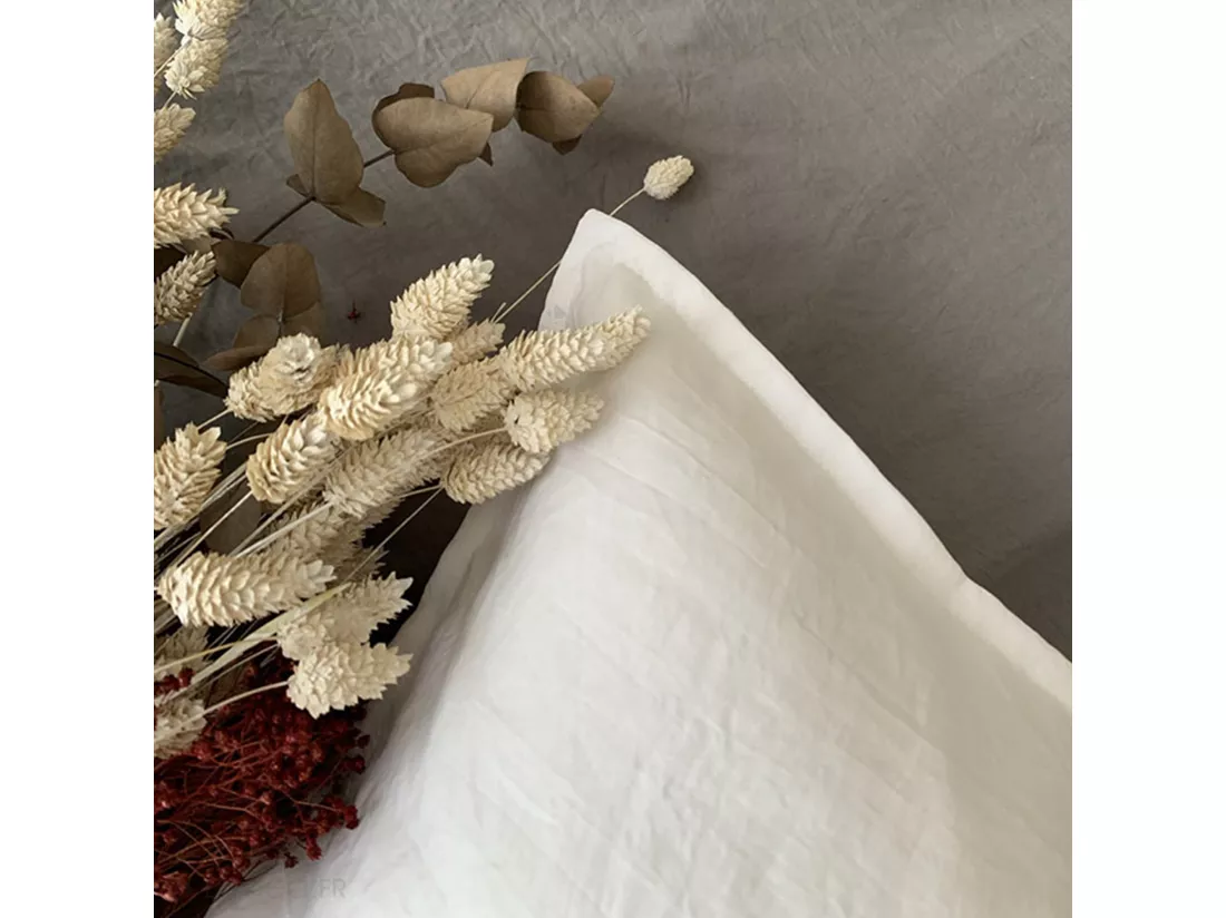 Parure 240x220 cm MILA polyester micro lavée bleu nuit 3 pièces