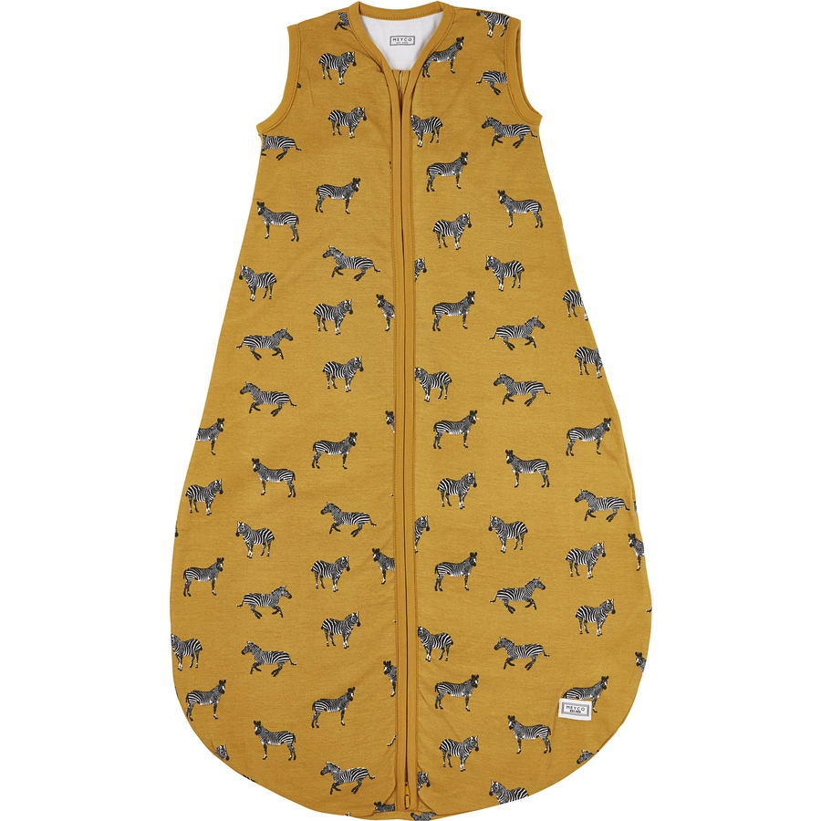 Meyco Schlafsack Jersey Zebra Animal honey gold