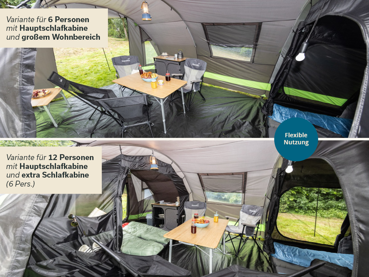 Skandika Kambo 12 tunneltent