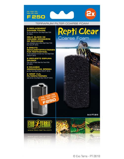 Exo Terra Foampatroon Repti Clear F250 - Filters - 2 stuks Medium