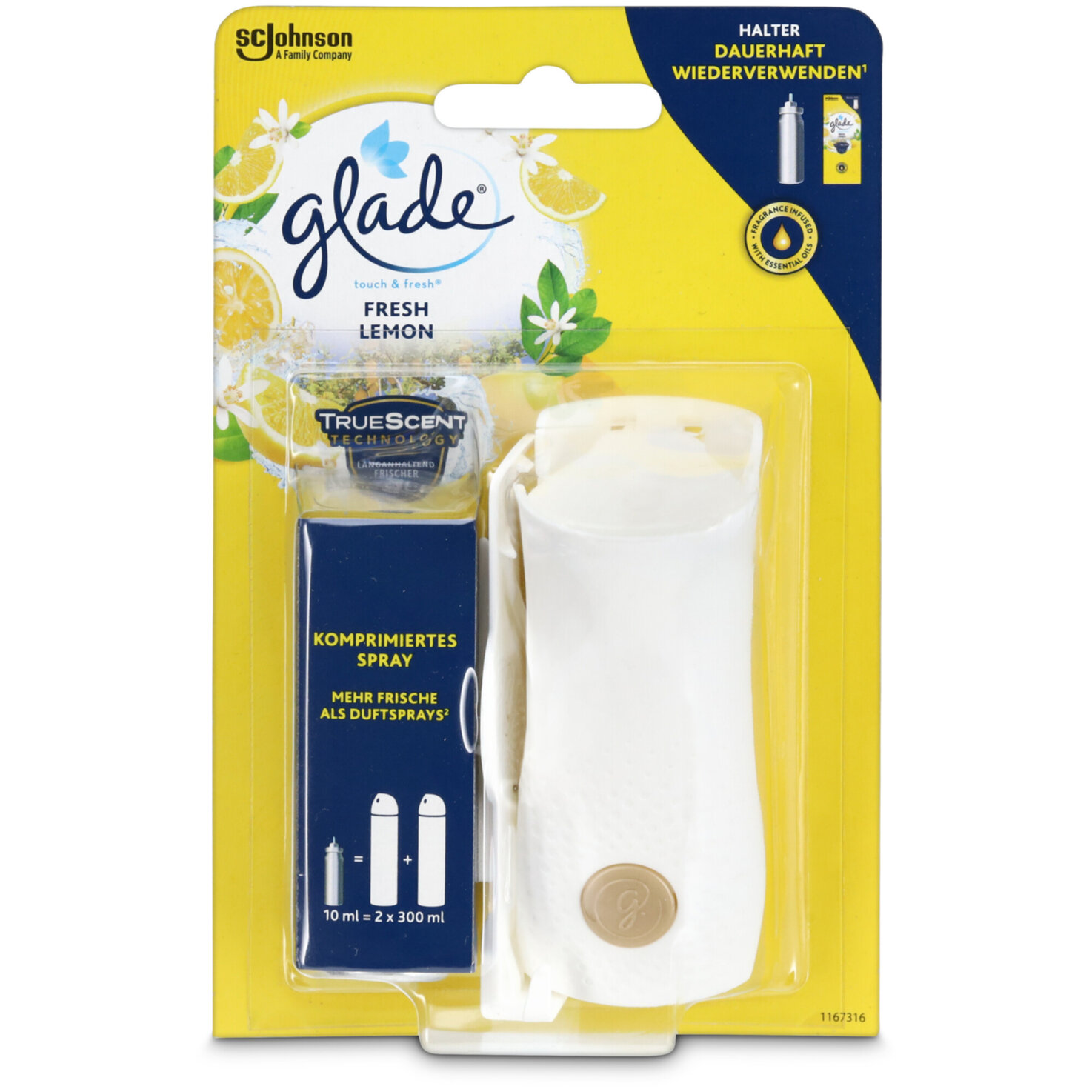 Glade Touch & Fresh Minispray Halter Fresh Lemon