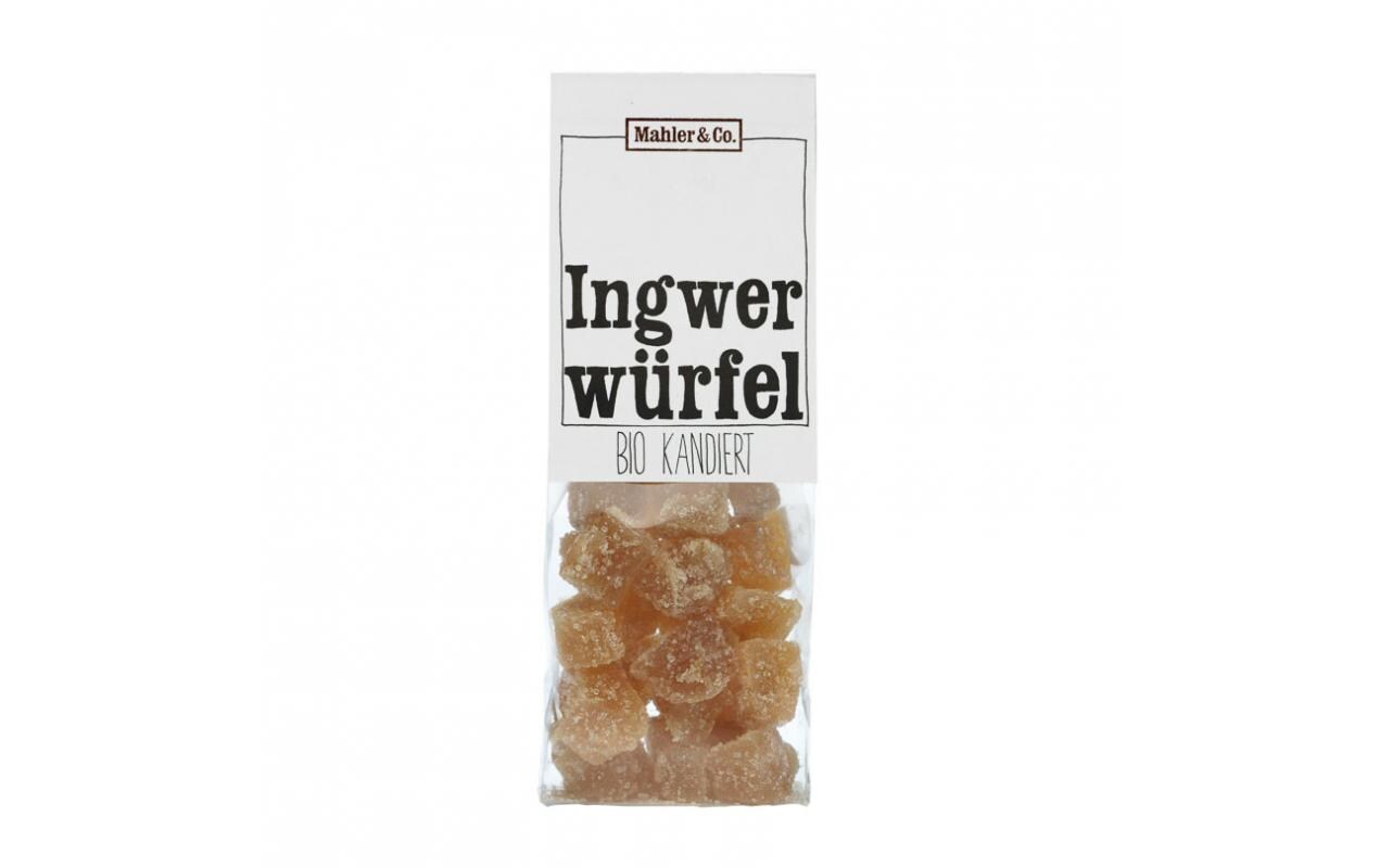 Bio Ingwerstücke kandiert 150 gIngwerwürfel