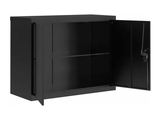 Classeur noir 90x40x70 cm acier