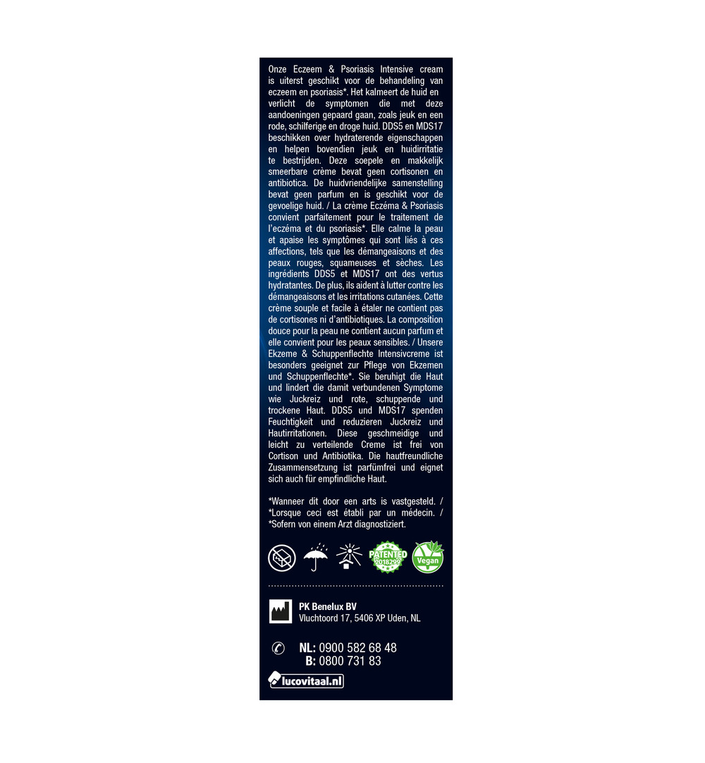 Lucovitaal Eczeem Psoriasis Intensive Cream (50 ml)