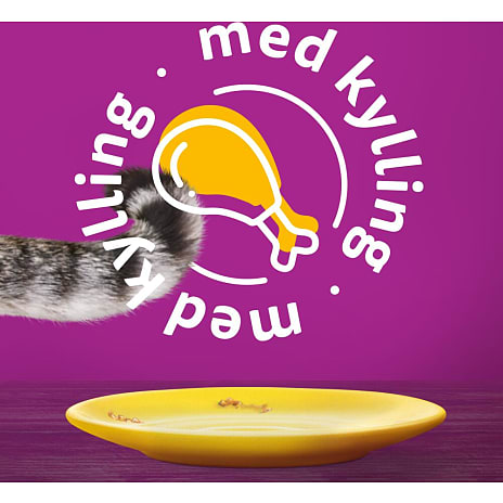 Vådfoder i gelé m. kylling
