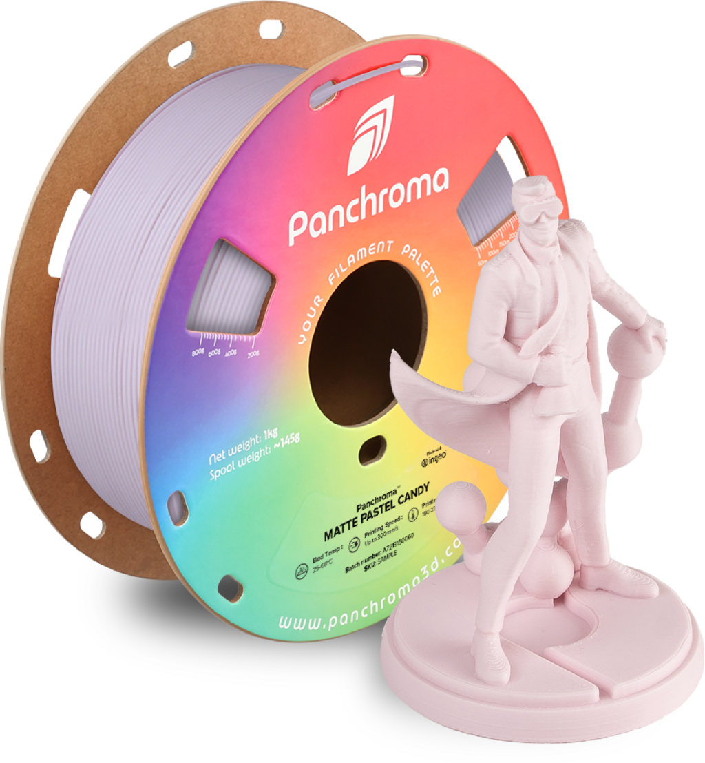 Polymaker  Panchroma™ PLA Matte Pastel Candy, 1,75 mm / 1000 g    Matte Eleganz in Pastel Candy