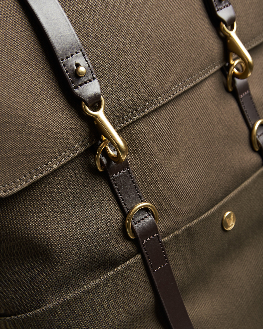 Mismo M/S Nylon Backpack Army/Dark Brown