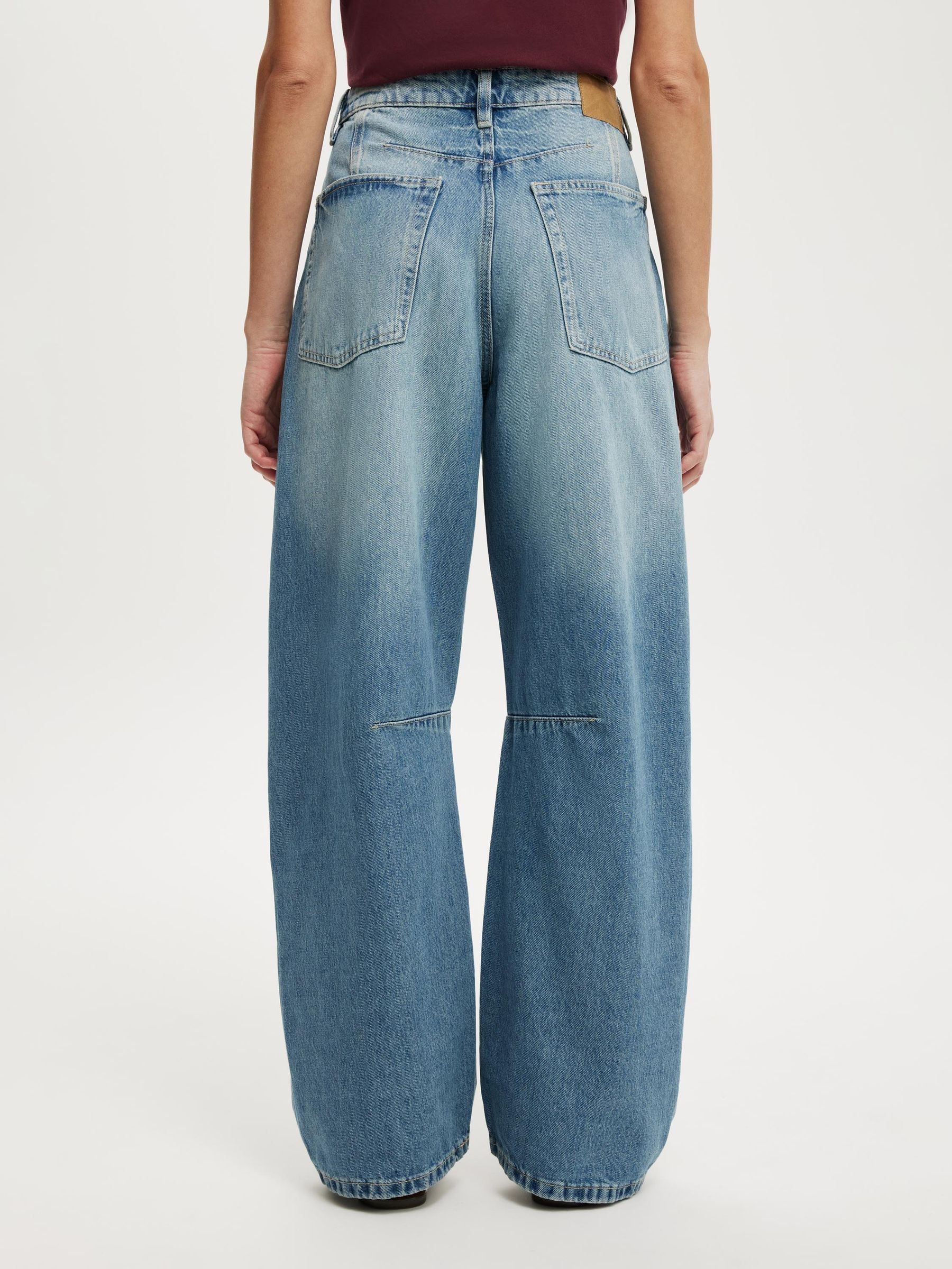 Donkerblauw - Cotton On Barrel Jeans