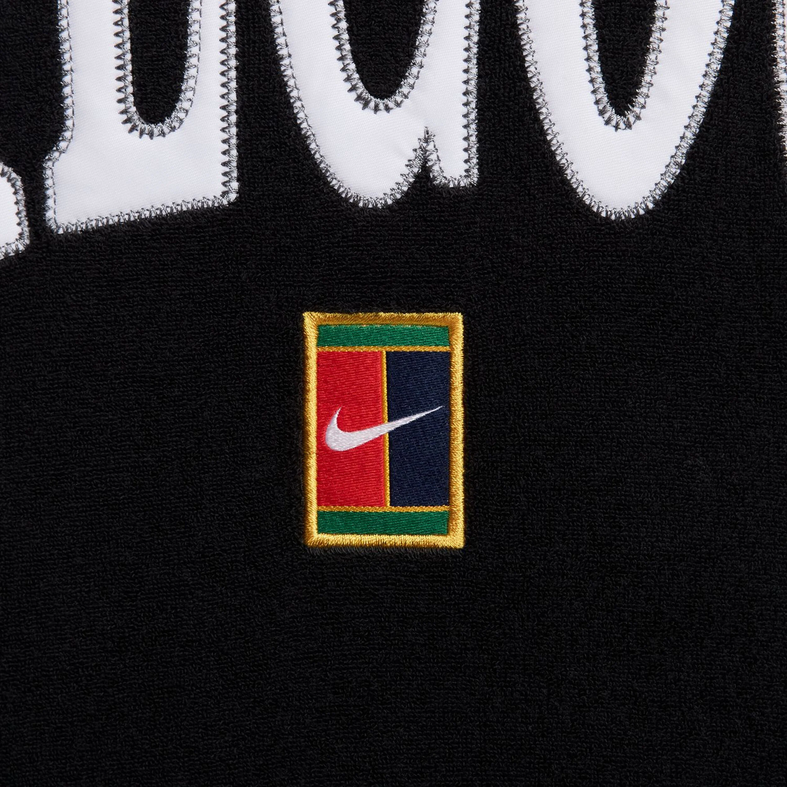 Nike Court Heritage Fleece GFX Crew Sweat-shirt Femmes - Noir