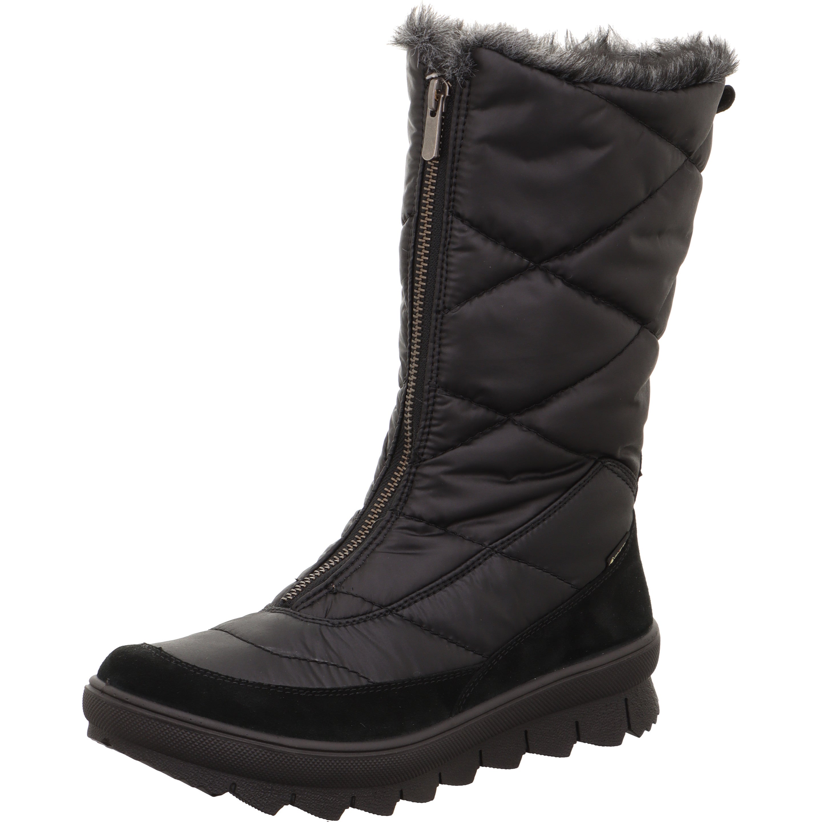 legero NOVARA Damen  Stiefel mit Reißverschluss - Farbe: Schwarz - Größe: 3.5