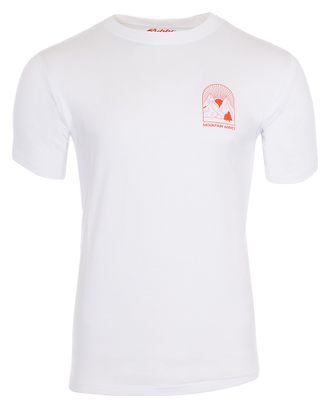 T-shirt Manches Courtes Rubb'r Mountain Addict Blanc