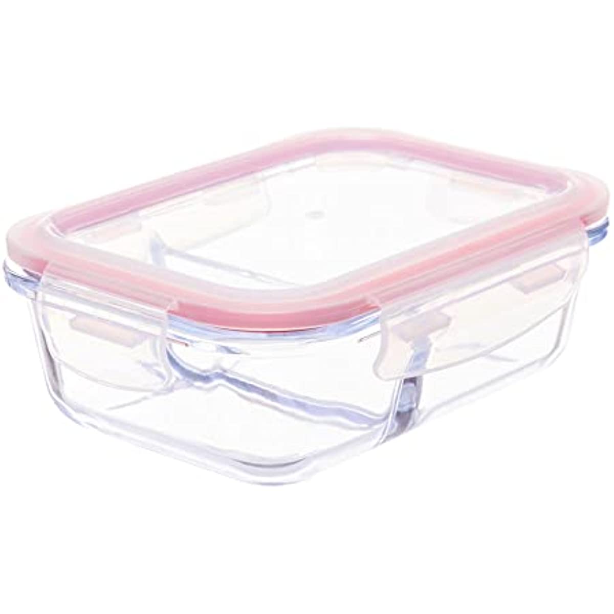 Pote de Vidro Herm&eacute;tico 640ml com Divis&oacute;ria Invicta