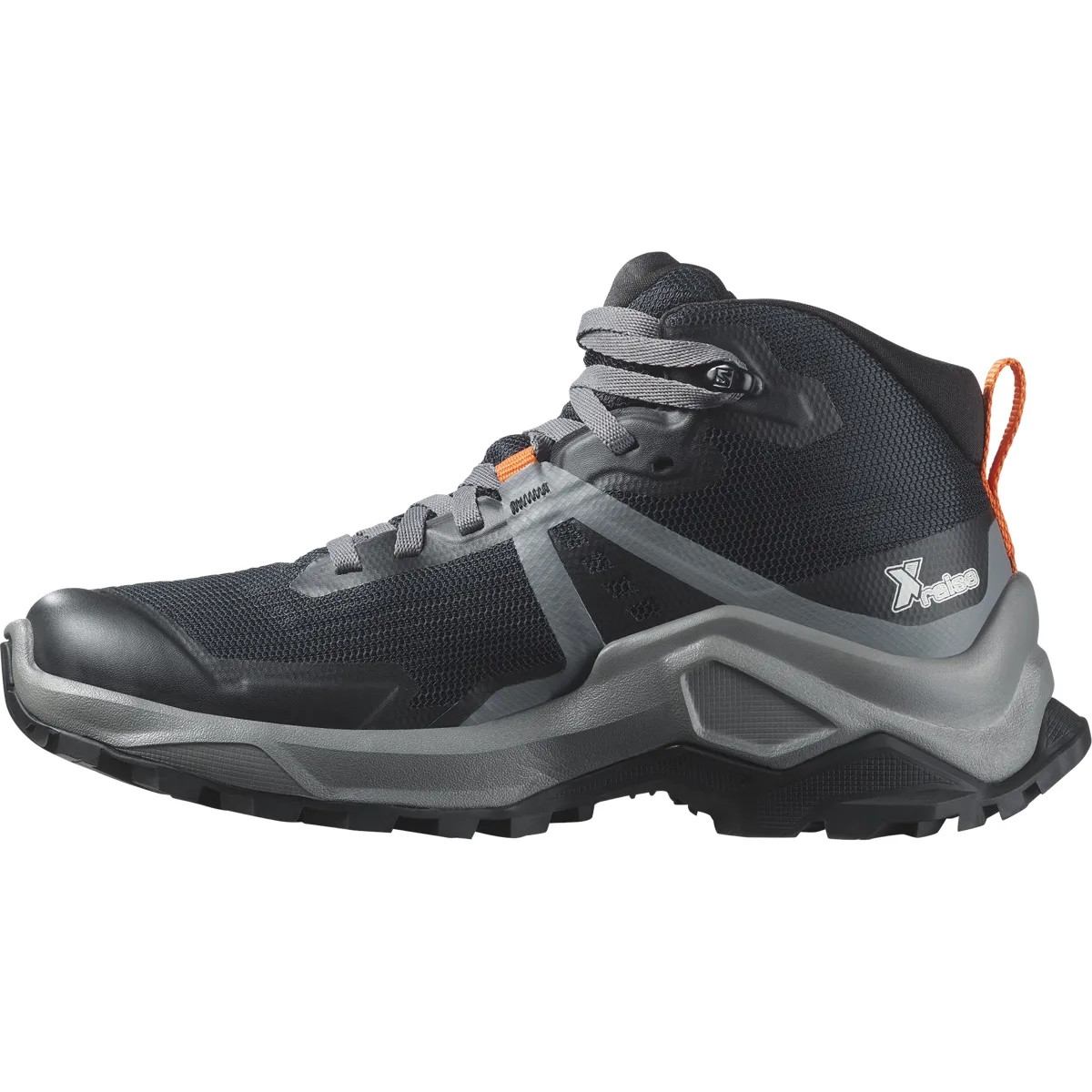Salomon X Raise Mid Gore-Tex Black / Quiet Shade / Dragon Fire